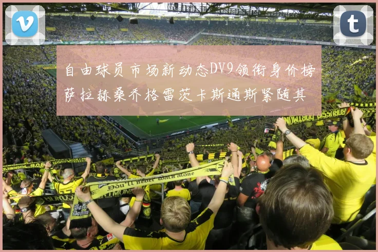 自由球员市场新动态DV9领衔身价榜萨拉赫桑乔格雷茨卡斯通斯紧随其后